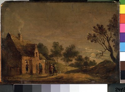Una taverna la sera da David Teniers the Younger