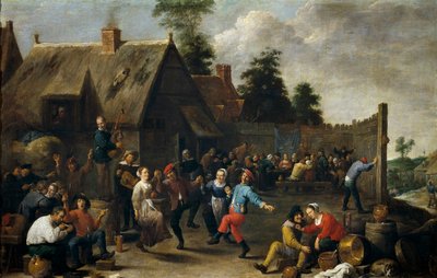 Festival e festa del villaggio da David the Younger Teniers