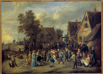 Festa di villaggio con coppia aristocratica da David Teniers the Younger