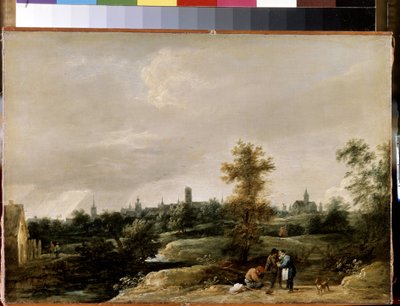 Vista vicino a Bruxelles da David Teniers the Younger