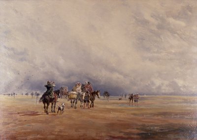 Lancaster Sands, Morecambe Bay (Tesori) 1842 da David the younger Cox