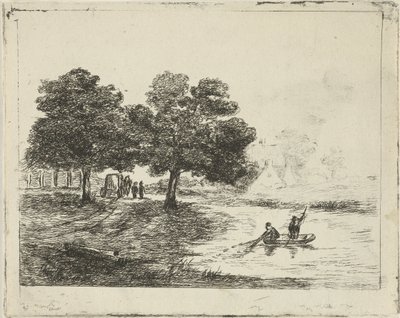 Paesaggio con pescatori da David van der Kellen