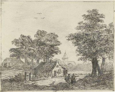 Paesaggio con passeggiatori da David van der Kellen