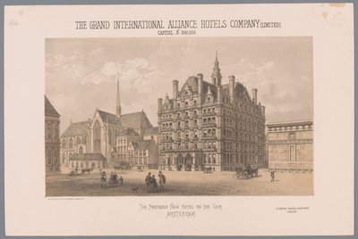 Progetto per un hotel proposto sulla Dam ad Amsterdam da Day and Co.