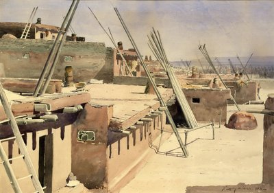 Strada nel Pueblo di Zuni, Nuovo Messico da De Lancey Gill
