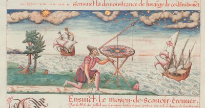 Illustrazione da Les premieres uvres de Jacques de Vaulx, pilota in marina da De Vaulx