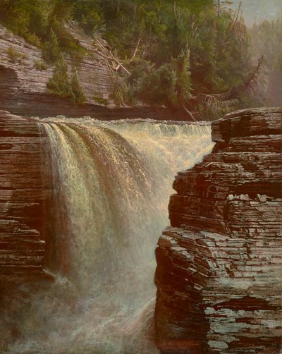 Cascate di Trenton vicino a Utica, New York 1873 da De Witt Clinton Boutelle