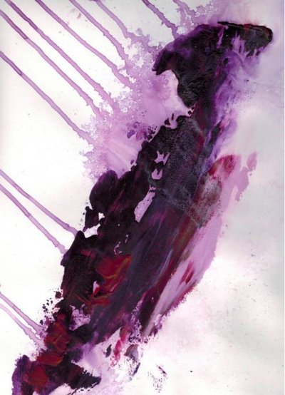 Astratto viola fluido da Deb Chaney