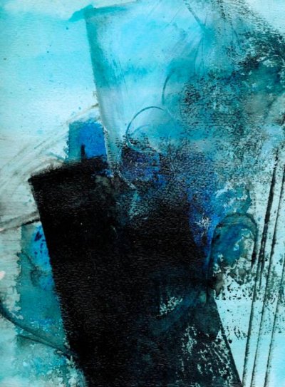 Astratto blu moderno da Deb Chaney