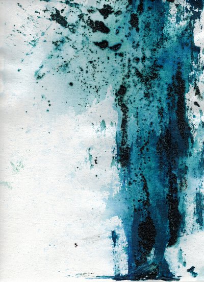 Misterioso astratto blu da Deb Chaney
