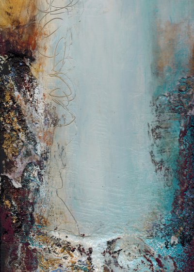 Blue Flow con effetto materico da Deb Chaney