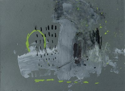 Grigio urbano astratto al neon da Deb Chaney