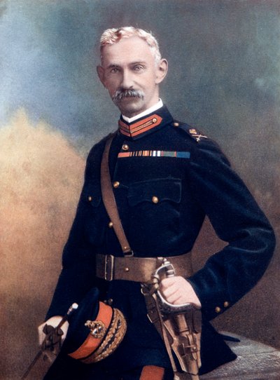 Maggior Generale G Barton, comandante della 6ª Brigata di Fanteria, 1902 da Debenham and Smith