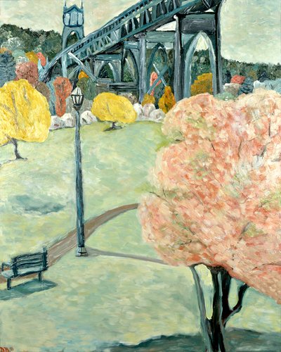 Parco della Cattedrale, 2019 (acrilico su tela) da Deborah Eve Alastra