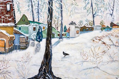 Creston Snow, 2024 (acrilico su tela) da Deborah Eve Alastra