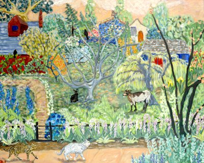 Casa dei sogni, 2019 acrilico su tela da Deborah Eve Alastra