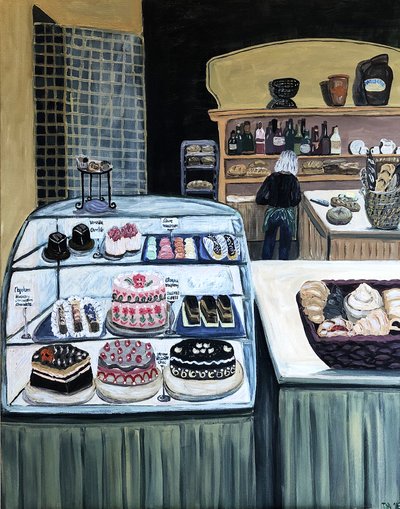 Patisserie, 2018 (acrilico su tela) da Deborah Eve Alastra