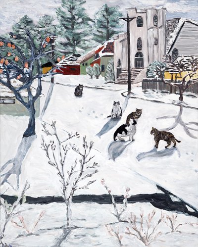 Inverno, 2018 (acrilico su tela) da Deborah Eve Alastra