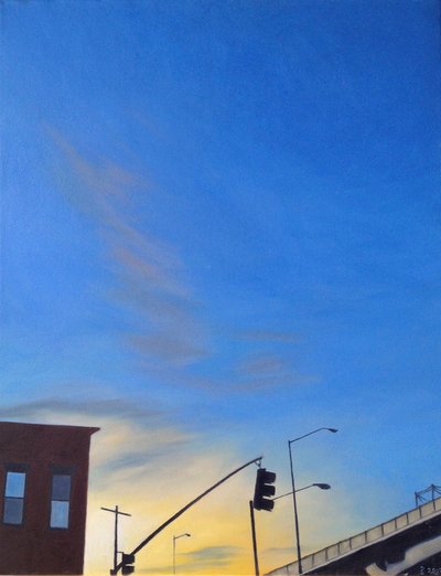 Crepuscolo a Brooklyn vicino al BQE da Deborah Stevenson
