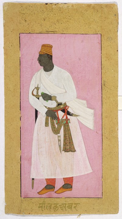 50.14/8 Ritratto di Malik Ambar, iscritto in Devanagari, 