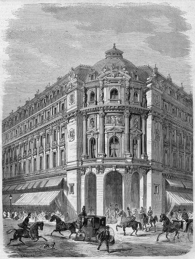 Progetto della facciata del nuovo teatro di Vaudeville all