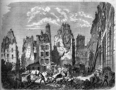 Trasformazioni di Parigi sotto il Secondo Impero, Haussmann Parigi. Distruzione di parte dell