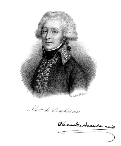 Alexandre, Visconte di Beauharnais, soldato francese da Delpech