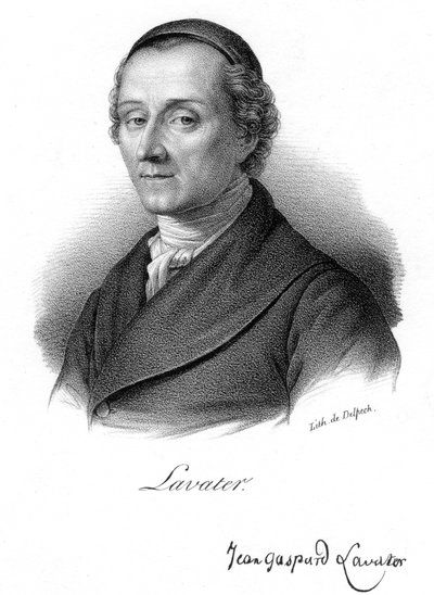 Johann Kaspar Lavater, fisiognomista e teologo svizzero, c1830 da Delpech