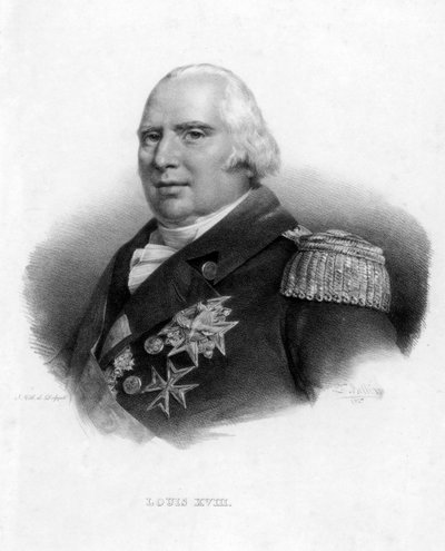 Luigi XVIII, Re di Francia da Delpech