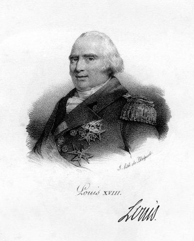 Luigi XVIII, Re di Francia, XIX secolo da Delpech