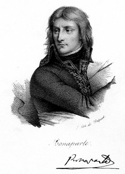 Napoleone Bonaparte da giovane, c 1790s, c1830 da Delpech