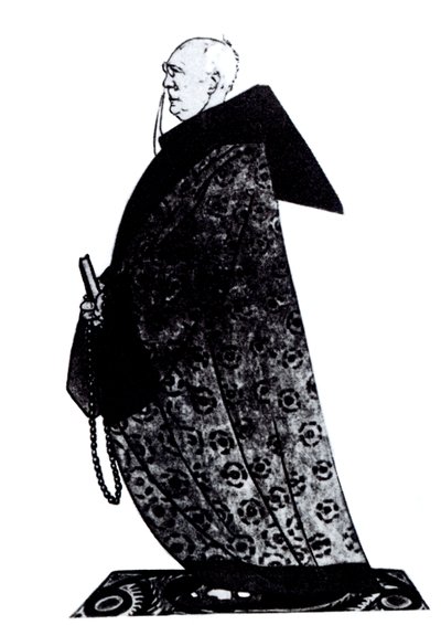 Fëdor Sologub 1863-1927 Disegno per la rivista Satirikon da Deni