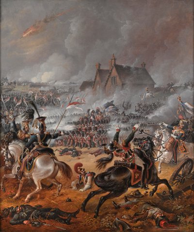 La battaglia di Waterloo da Denis (follower of) Dighton