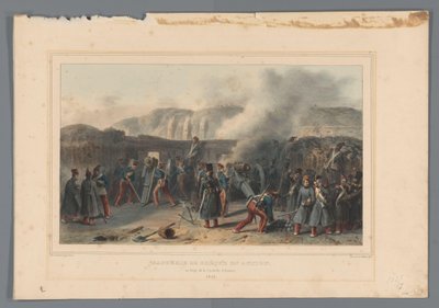 Bombardamento della cittadella, 1832 da Denis Auguste Marie Raffet