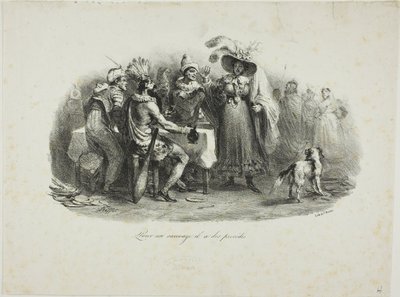 Si comporta come un selvaggio da Denis Auguste Marie Raffet