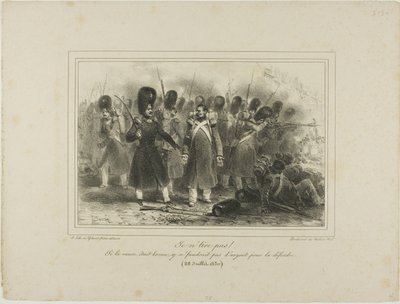 Non sto sparando! Se la causa fosse buona, non ci sarebbero soldi per difenderla. 28 luglio 1830 da Denis Auguste Marie Raffet
