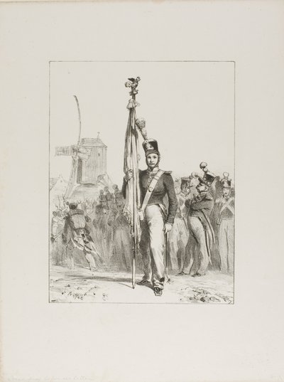Fanteria leggera, portabandiera da Denis Auguste Marie Raffet