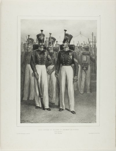 Sottufficiali e soldati del Reggimento Volhynie (Guardia Imperiale), Campo di Vosnessensk da Denis Auguste Marie Raffet