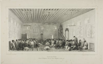 Tartari in preghiera, Istrimdjami-Kara-sou-Bazar, Crimea, 19 ottobre 1837 da Denis Auguste Marie Raffet