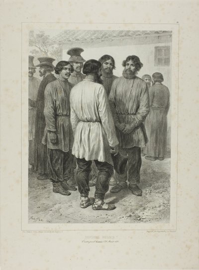 Contadini russi da Denis Auguste Marie Raffet