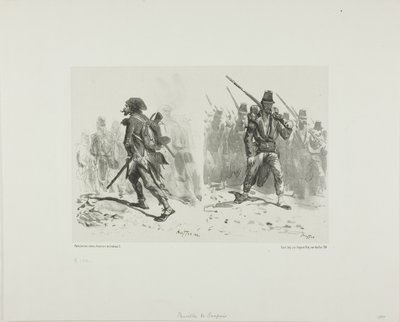 Foglio di schizzi da Denis Auguste Marie Raffet