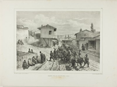 La via principale di Baghtcheh-Saraï, Crimea, 19 agosto 1837 da Denis Auguste Marie Raffet