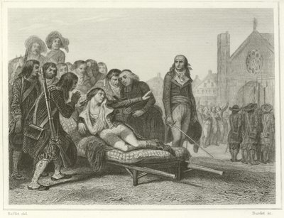 La morte di Bonchamp da Denis Auguste Marie Raffet