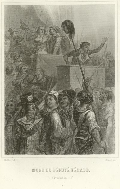 La morte del deputato Feraud da Denis Auguste Marie Raffet