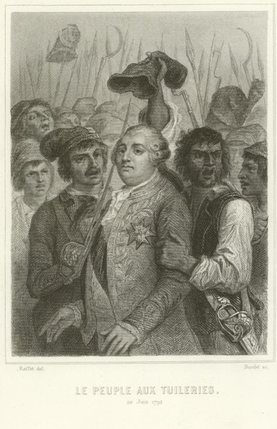 Il popolo al Palazzo delle Tuileries da Denis Auguste Marie Raffet