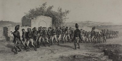 Reclute Turche Vicino a Smirne, 10 Novembre 1837 da Denis Auguste Marie Raffet