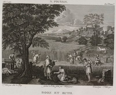 Denis-Sébastien Leroy, Antoine-Claude-François Villerey e Chataigner - Booz e Ruth, dopo Nicolas Poussin - 1802-1815 da Denis Sebastien Leroy