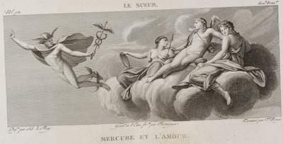 Denis-Sébastien Leroy, Antoine-Claude-François Villerey e Chataigner - Mercurio e amore, dopo Eustache Le Sueur - 1802-1815 da Denis Sebastien Leroy