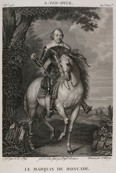 Denis-Sébastien Leroy, Antoine-Claude-François Villerey e Jean Duplessis-Bertaux - Il marchese di Moncade, dopo Antoine van Dyck - 1802-1815 da Denis Sebastien Leroy