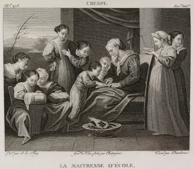 Denis-Sébastien Leroy, Chataigner e Dambrun - La maestra, dopo Giuseppe Crespi - 1802-1815 da Denis Sebastien Leroy